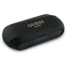 Bezdrôtové slúchadlá GUESS bluetooth TWS GUTWSC2MCDSK (Podlhovasté kovové klasické logo s potlačou) čierne