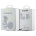 Bezdrôtové slúchadlá GUESS bluetooth TWS GUTWSJ144ESH (Mini Iridescent 4G Printed Logo) biele