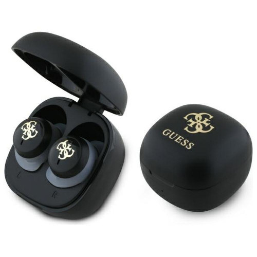 Bezdrôtové slúchadlá GUESS bluetooth TWS GUTWSJ144ESK (Mini Iridescent 4G Printed Logo) čierne