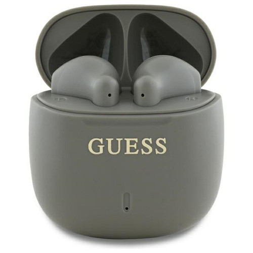 Bezdrôtové slúchadlá GUESS bluetooth TWS GUTWSJ14ESGE (Printed Classic Logo) taupe