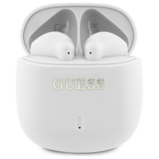 Bezdrôtové slúchadlá GUESS bluetooth TWS GUTWSJ14ESGH (s potlačou klasického loga) biele