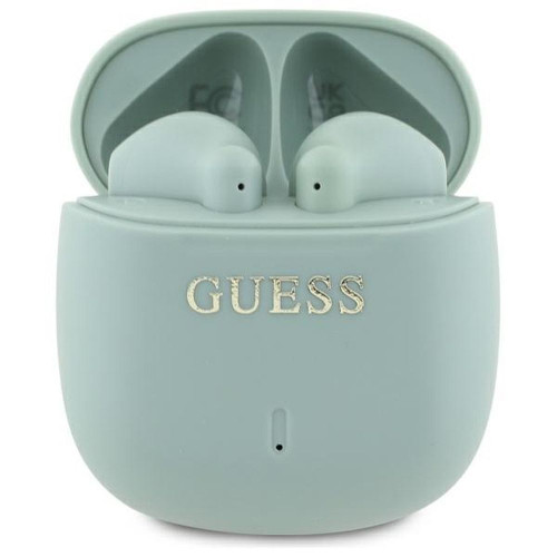 Bezdrôtové slúchadlá GUESS bluetooth TWS GUTWSJ14ESGN (s potlačou klasického loga) zelené