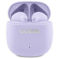 Bezdrôtové slúchadlá GUESS bluetooth TWS GUTWSJ14ESGU (s potlačou klasického loga) fialové