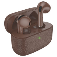 Bezdrôtové slúchadlá HOCO bluetooth TWS EQ15 hnedé