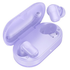 Bezdrôtové slúchadlá HOCO bluetooth TWS EQ19 fialové