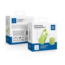 BLUE STAR bezdrôtové slúchadlá bluetooth TWS Transparency Fi22 zelené