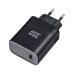 BLUE STAR cestovná nabíjačka typu C + kábel Typ C na typ C PD QC4.0 3A 45W TFB-TC-45WPD čierna