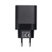 BLUE STAR cestovná nabíjačka typu C + kábel Typ C na typ C PD QC4.0 3A 45W TFB-TC-45WPD čierna