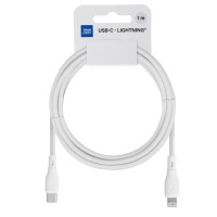 BLUE STAR ECO kábel 2,4A 27W typ C na blesk PJ72-18-3 1m biely
