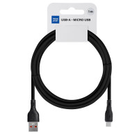 BLUE STAR ECO kábel 2A USB A na Micro USB PJ68-23-2 1m čierny