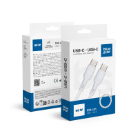 BLUE STAR kábel 3A 60W typ C na typ C DC-001CC3.0 1 m biely