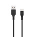 BLUE STAR kábel 3A USB A na typ C DC-001AC3.0 1 m čierny