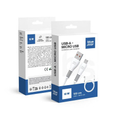 BLUE STAR kábel USB A na Micro USB 2A 12W DC99M 1 m biely