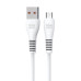 BLUE STAR kábel USB A na Micro USB 2A 12W DC99M 1 m biely