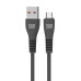 BLUE STAR kábel USB A na Micro USB 2A 12W DC99M 1 m čierny