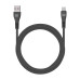 BLUE STAR kábel USB A na typ C 2A 12W DC99C 1 m čierny