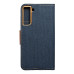 CANVAS Puzdro na knihy pre SAMSUNG S21 FE navy blue