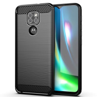 CARBON puzdro pre MOTOROLA Moto G9 PLAY / E7 PLUS čierne