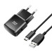 Cestovná nabíjačka BLUE STAR 2A 10W USB A + kábel USB A na Micro USB TFK-TC-1100B čierna