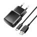 Cestovná nabíjačka BLUE STAR 2A 10W USB A + kábel USB A na typ C TFK-TC-1100B čierna
