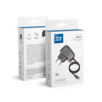 Cestovná nabíjačka BLUE STAR LITE 2A 10W s káblom Micro USB TFK-TC-1095B čierna