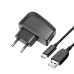 Cestovná nabíjačka BLUE STAR LITE 2A 10W USB A + kábel USB A na typ C TFK-TC-1095B čierna