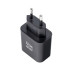 Cestovná nabíjačka BLUE STAR typ C + kábel typ C na typ C PD QC4.0 3A 25W TFB-TC-25WPD čierna