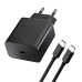 Cestovná nabíjačka BLUE STAR USB-C QC4.0 3A 20W + kábel USB-C, čierná