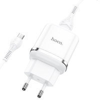 Cestovná nabíjačka HOCO USB A + kábel USB A na Micro USB QC3.0 3A 18W N3 biela
