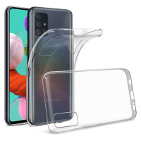 ČIERNE puzdro 2 mm BOX pre SAMSUNG A51 transparentné