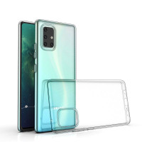 ČIERNE puzdro 2 mm BOX pre SAMSUNG A71 transparentné