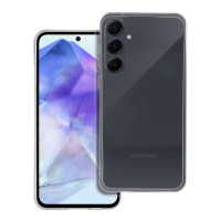 ČIERNE puzdro 2 mm pre SAMSUNG A55 5G (ochrana fotoaparátu) transparentné