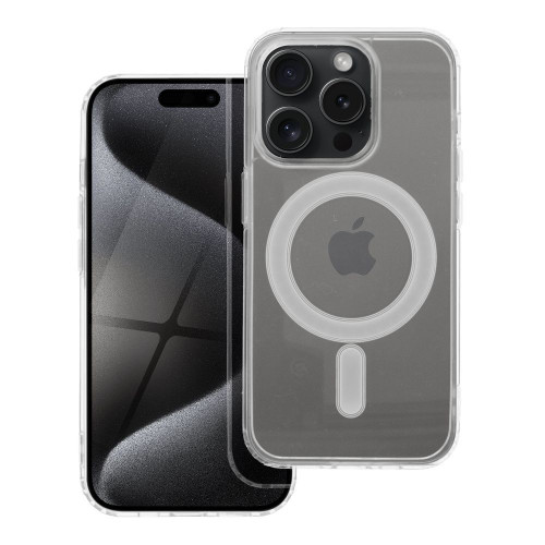CLEAR MAG COVER puzdro kompatibilné s MagSafe pre IPHONE 15 Pro transparentné