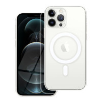 CLEAR MAG COVER puzdro s ochranou fotoaparátu kompatibilné s MagSafe pre IPHONE 12 Pro Max transparentné