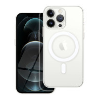 CLEAR MAG COVER puzdro s ochranou fotoaparátu kompatibilné s MagSafe pre IPHONE 12 Pro transparentné