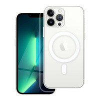 CLEAR MAG COVER puzdro s ochranou fotoaparátu kompatibilné s MagSafe pre IPHONE 13 Pro Max transparentné