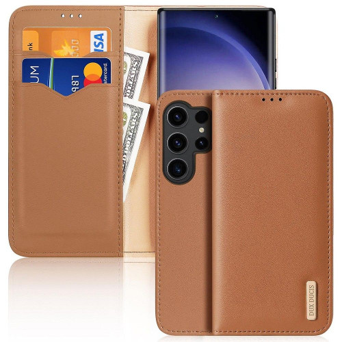 DUX DUCIS peňaženkové puzdro HIVO pre SAMSUNG S24 Plus hnedé