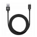FORCELL C321 kábel USB A na Micro USB 2,4A TUBE 1 m čierny