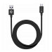 FORCELL C398 kábel USB A na typ C QC3.0 3A TUBE 1 m čierny