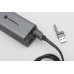 FORCELL F-ENERGY C241 kábel 4v1 typu C / USB A na typ C / Lightning QC PD 3A 60W 1 m chróm