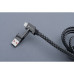 FORCELL F-ENERGY C241 kábel 4v1 typu C / USB A na typ C / Lightning QC PD 3A 60W 1 m chróm