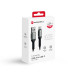 FORCELL F-ENERGY C256 kábel USB A na typ C QC3.0 3A 66W Cafule 1,2 m čierny