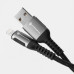FORCELL F-ENERGY C257 kábel USB A na Lightning 2,4A 12W Cafule 2 m czarny
