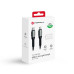FORCELL F-ENERGY C259 kábel typu C na Lightning PD 3A 27W Cafule 1,2 m čierny