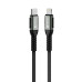 FORCELL F-ENERGY C259 kábel typu C na Lightning PD 3A 27W Cafule 1,2 m čierny