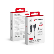 FORCELL F-ENERGY Carbon CB-02C kábel Typ C na typ C PD QC3.0 5A 60W 1 m čierny