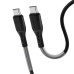 FORCELL F-ENERGY Carbon CB-02C kábel Typ C na typ C PD QC3.0 5A 60W 1 m čierny