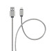 FORCELL F-ENERGY Metal C236 kábel USB A na Lightning 2,4A 12W 1 m strieborný