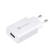 FORCELL F-ENERGY TFK-TC-1099 cestovná nabíjačka USB A + kábel USB A na typ C QC3.0 2,4A 18W biela