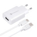 FORCELL F-ENERGY TFK-TC-1099 cestovná nabíjačka USB A + kábel USB A na typ C QC3.0 2,4A 18W biela
